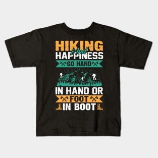 Hiking and Happiness Kids T-Shirt